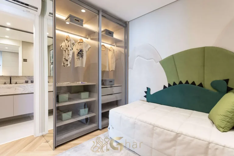 Suíte 3 do apartamento decorado Bosque Pitangueiras Jardim das Perdizes