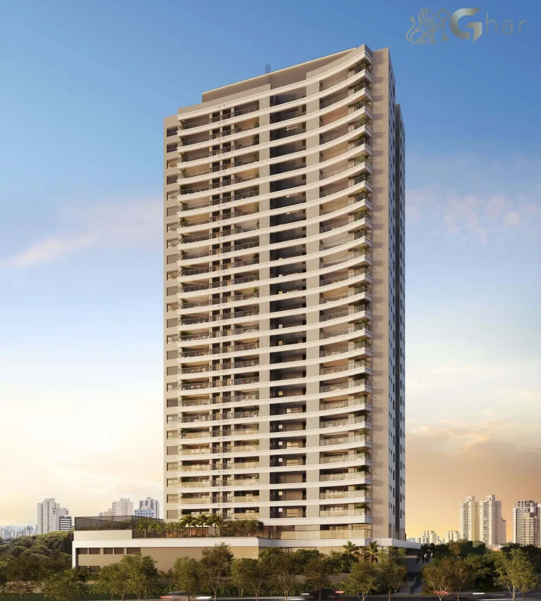 Fachada principal do Bosque Pitangueiras Jardim das Perdizes