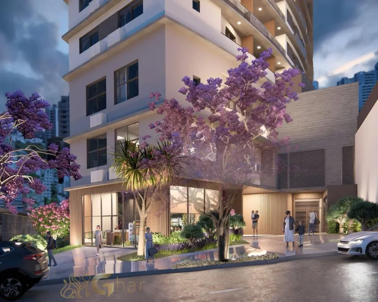 Fachada Bracon Vista Augusta entrada pedestres Bela Vista