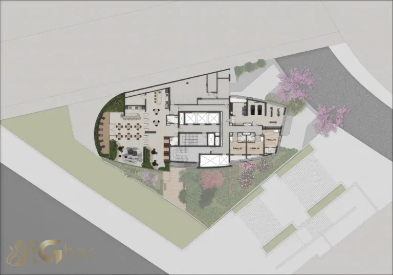 Planta implantação pavimento intermediário Bracon Vista Augusta Bela Vista São Paulo