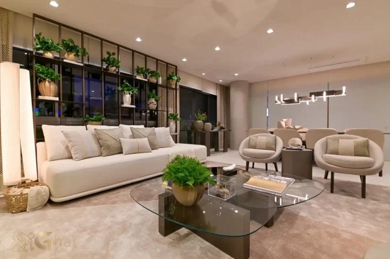 Living decorado no Brisea Moema