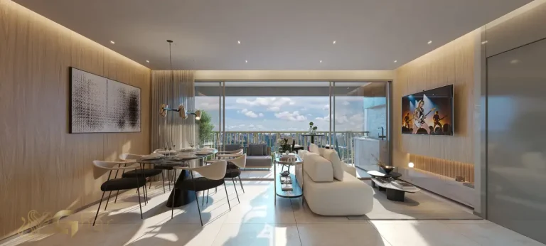 Living decorado no Brisea Moema em São Paulo