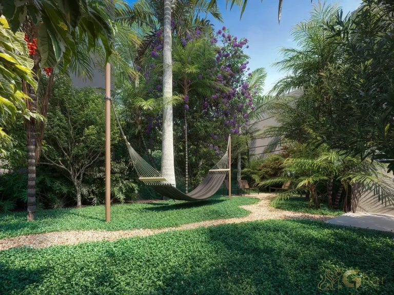 Jardim com redário no Brisea Moema