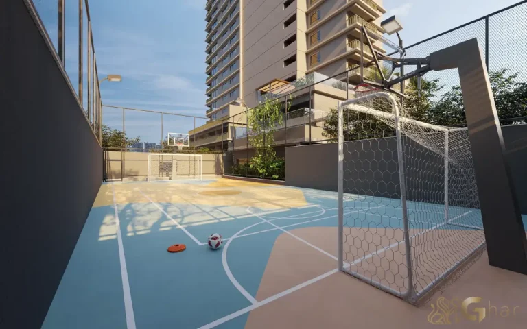 Quadra poliesportiva no Brisea Moema
