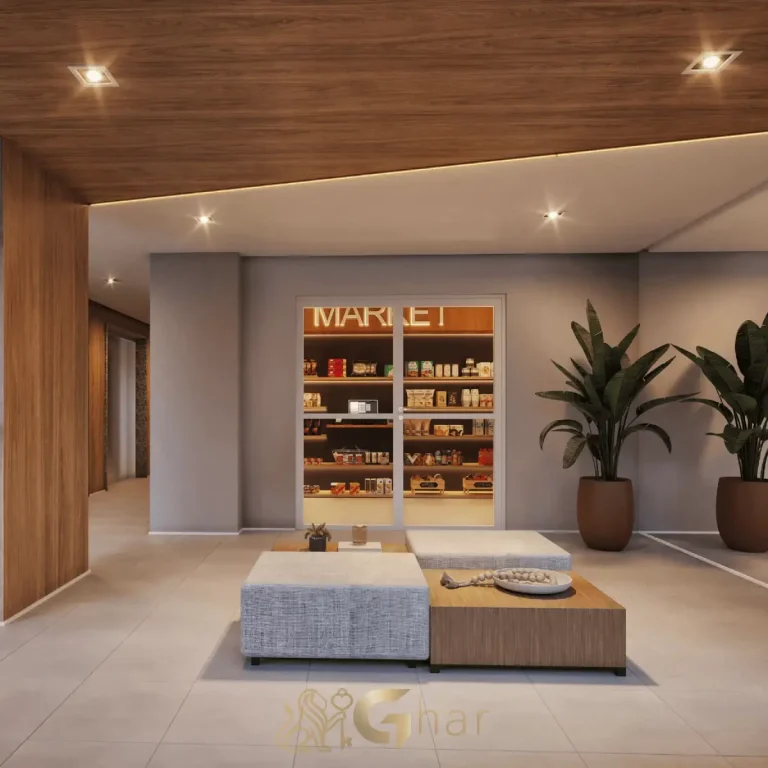 Lobby sofisticado no Brit Parada Inglesa