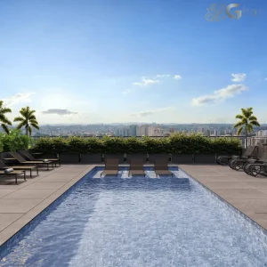 Piscina rooftop no Brit Parada Inglesa