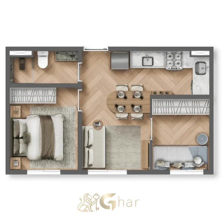 Projeto de apartamento 2 dormitórios no Brit Parada Inglesa