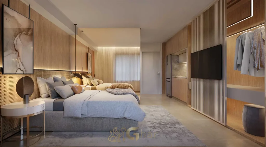 Apartamento decorado 22m² no Brooklin Studios by Lindenberg