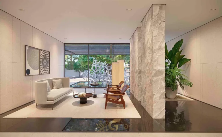 Lobby moderno no CAPITOLO by Piero Lissoni Chácara Klabin