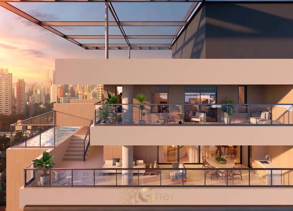 Fachada duplex no CAPITOLO by Piero Lissoni Chácara Klabin