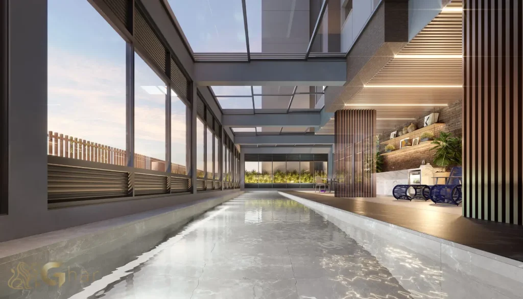 Piscina coberta Casa Piauí Higienópolis apartamentos luxo