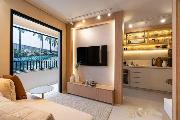 Living decorado apartamento Cult Vila Mariana São Paulo