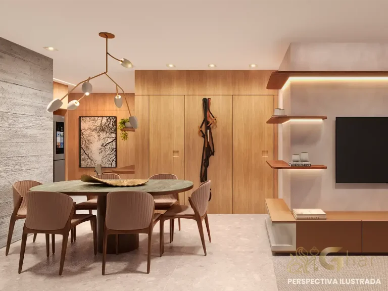 Sala ampliada living decorado Cult Vila Mariana São Paulo