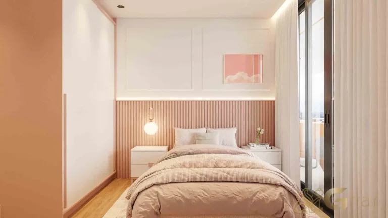 Quarto suíte 2 decorado apartamento Design Julia Santana