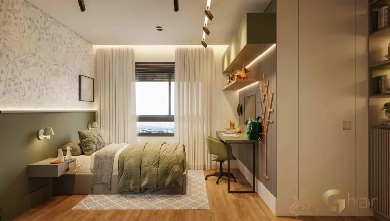 Quarto suíte 3 decorado apartamento Design Julia Santana