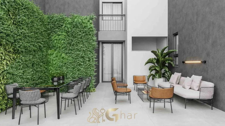 Terraço amplo garden decorado apartamento Design Julia Santana