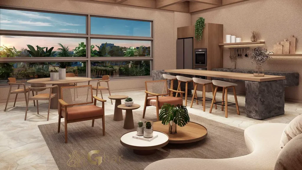 Espaço gourmet do condomínio Emiie Moema Residencial São Paulo