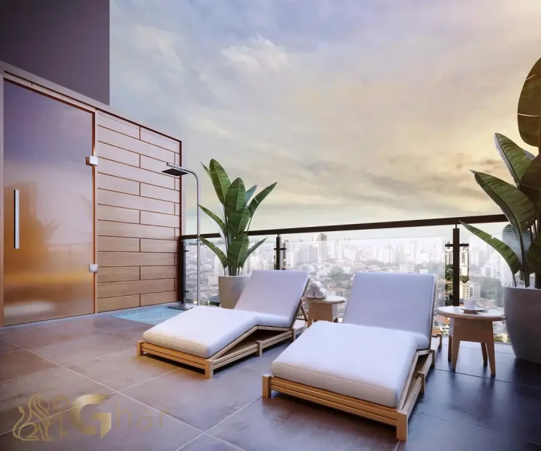 Sauna com espaço de descanso no Full Jardim São Paulo