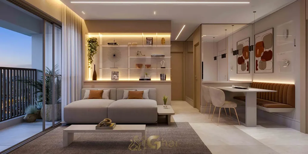 Apartamento decorado 62m² living Garden Design Private Park Residence Lapa São Paulo