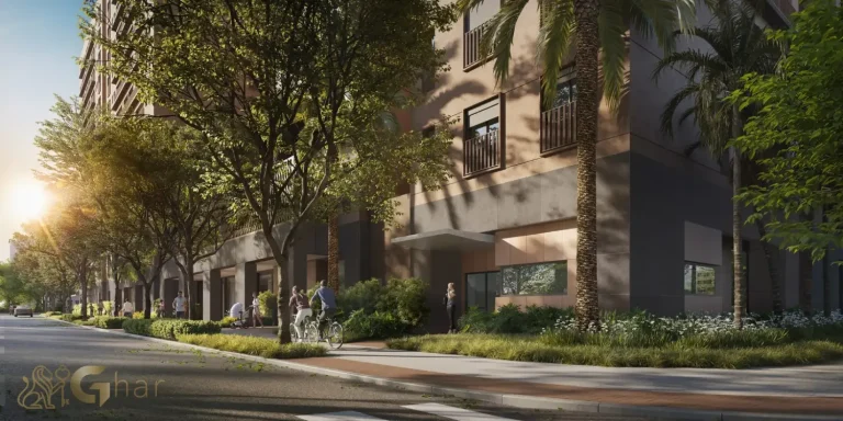 Fachada de pedestres do condomínio Haus Mitre Edition Moema em São Paulo