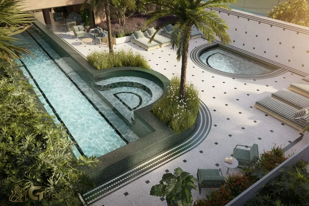 Praça ao ar livre do Haus Mitre Edition Moema, condomínio de alto padrão em São Paulo