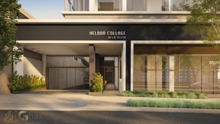 Fachada Helbor Collage Bela Vista vista da rua São Paulo