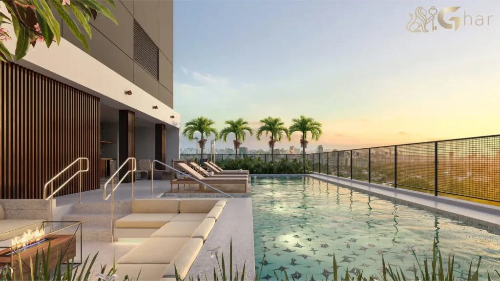 Piscina rooftop Helbor Collage Bela Vista Bela Vista SP