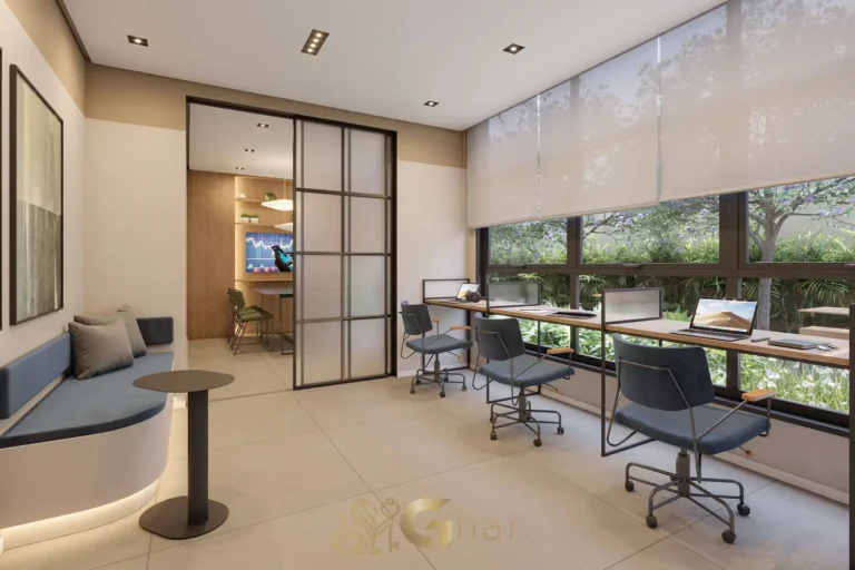 Espaço Coworking Joá Pinheiros home office moderno