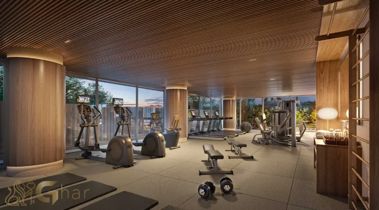 Academia fitness moderna no condomínio Kalea Jardins em São Paulo