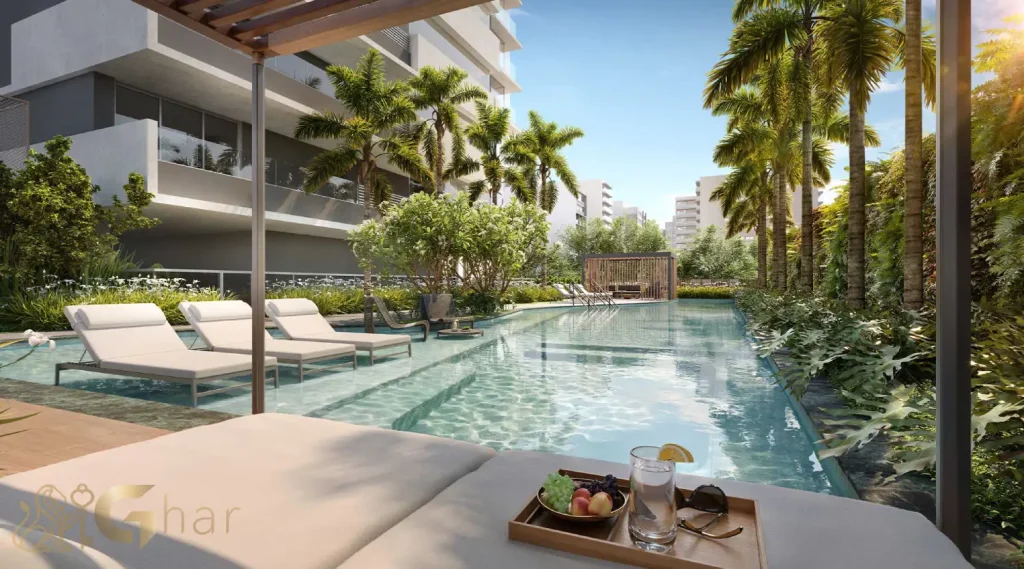 Piscina infantil no condomínio Kalea Jardins em São Paulo