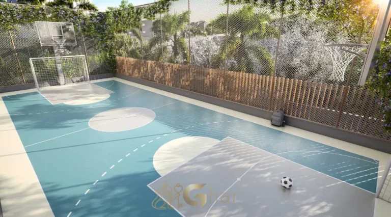 Quadra poliesportiva no condomínio Kalea Jardins em São Paulo