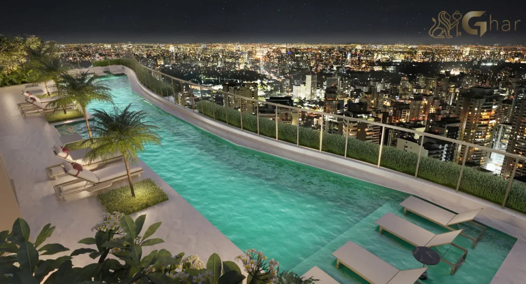 : Piscina na cobertura Le Six Residences Vila Mariana São Paulo