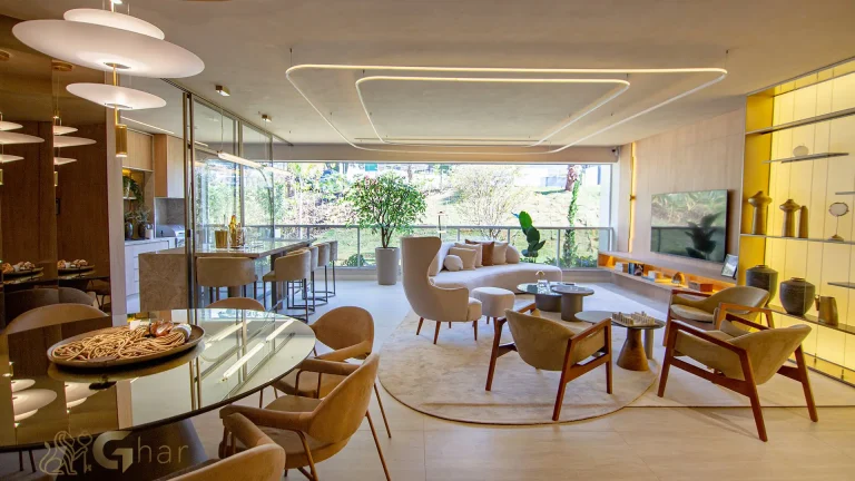 Living integrado apartamento Legacy Guedala alto padrão São Paulo