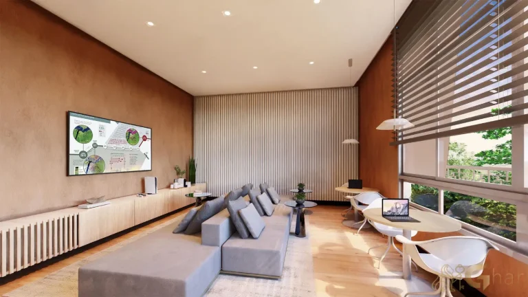 Coworking moderno Legacy Guedala apartamentos Jardim Guedala São Paulo