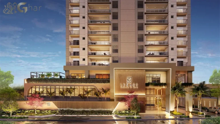Fachada Legacy Guedala vista da rua apartamentos Jardim Guedala São Paulo