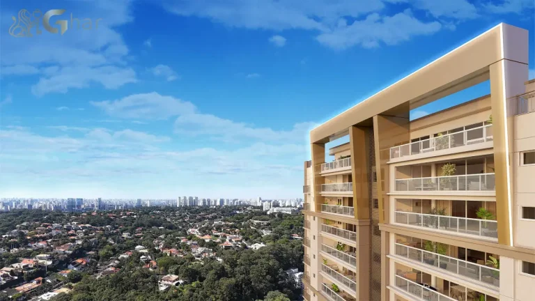 Fachada varanda Legacy Guedala apartamentos alto padrão São Paulo