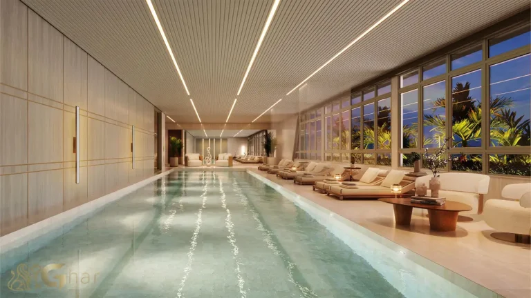 Piscina coberta Legacy Guedala condomínio Jardim Guedala São Paulo
