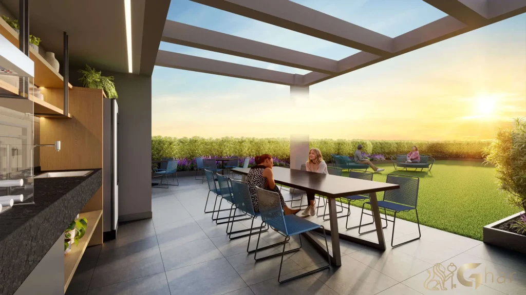 Churrasqueira rooftop do Living Full Estaiada no Brooklin São Paulo