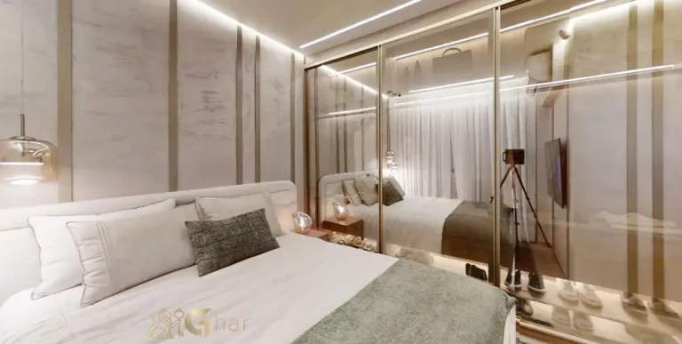 Dormitório apartamento decorado Living Grand Exclusive Tucuruvi São Paulo
