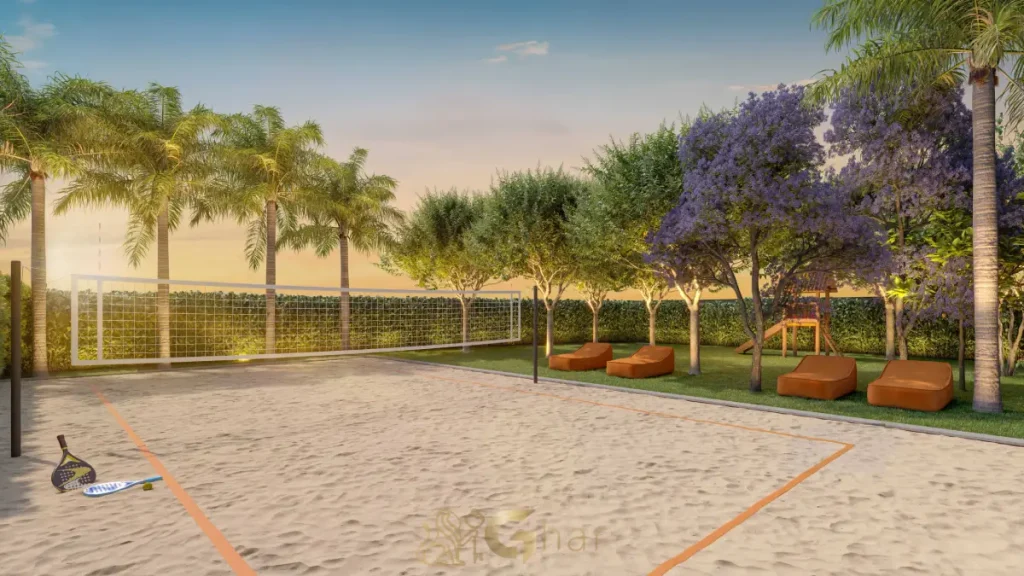 Quadra de beach tênis Living Grand Village Freguesia do Ó São Paulo