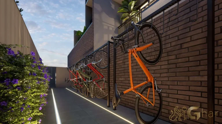 Bicicletário no condomínio Look Berrini Brooklin São Paulo