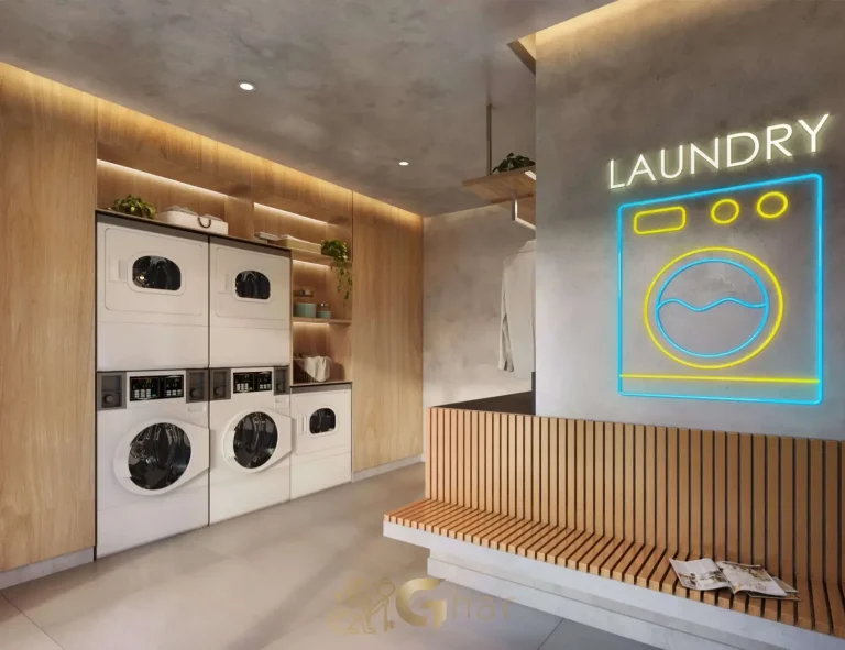 Lavanderia no condomínio Look Ibirapuera em São Paulo