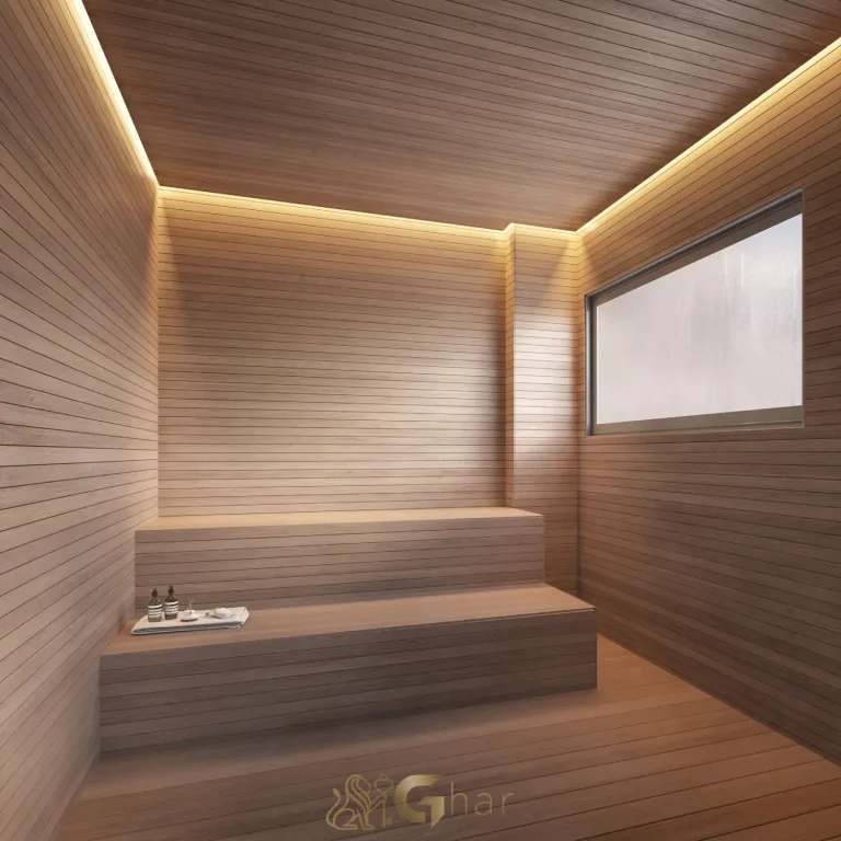 Sauna no condomínio Look Ibirapuera em São Paulo