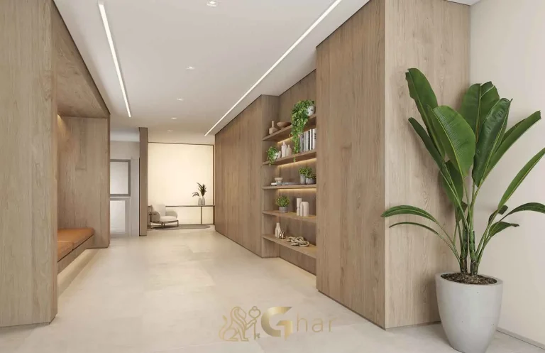 Hall social lounge no Lume House Vila Prudente