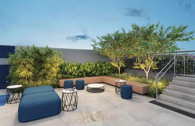 Praça de acesso no condomínio Lume House Vila Prudente