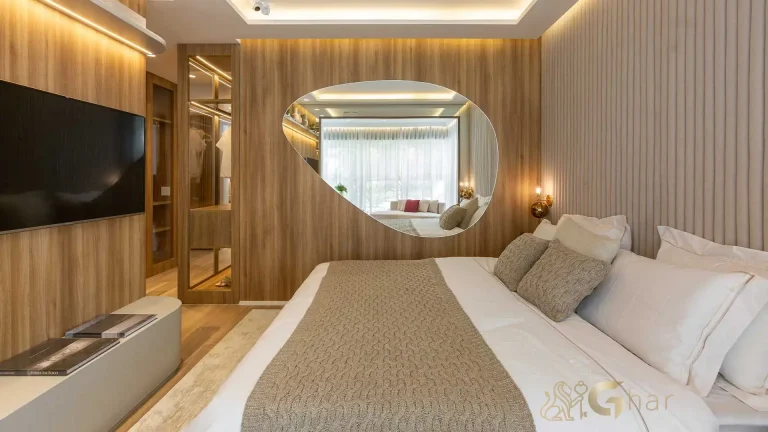 Apartamento decorado quarto casal 138m² MAC Brooklin São Paulo