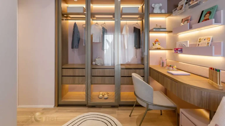 Apartamento decorado 138m² quarto infantil MAC Brooklin São Paulo