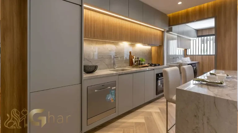 Cozinha planejada apartamento decorado 100m² MAC Brooklin