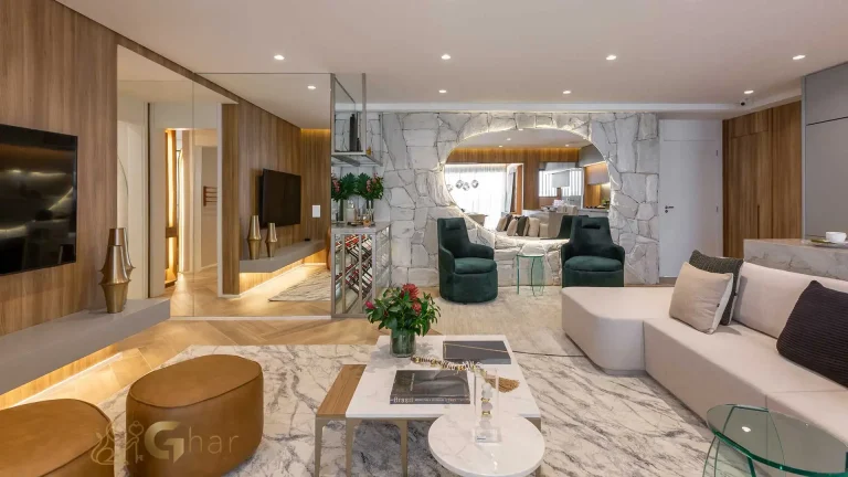 Apartamento decorado 100m² living integrado varanda MAC Brooklin