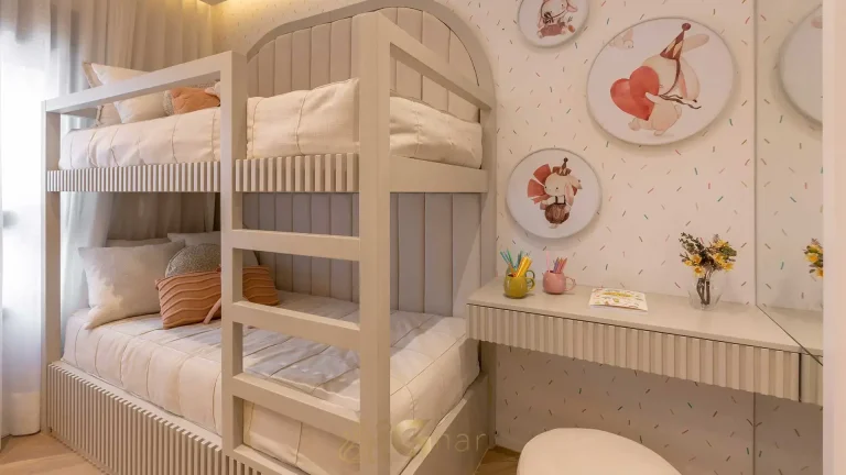 Apartamento decorado 100m² quarto infantil MAC Brooklin Brooklin São Paulo